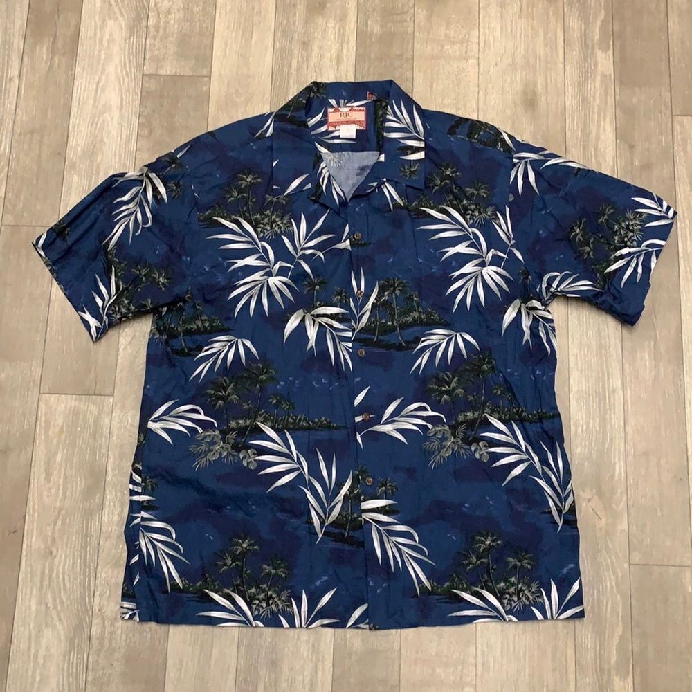Womens RJC‎ Button Up Hawaiian Beach Shirt